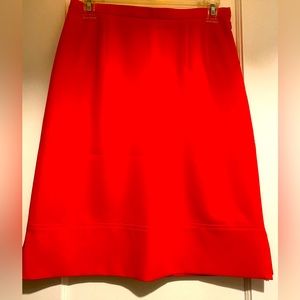 HARVE BENARD Skirt Size 6P Side Zipper Orange